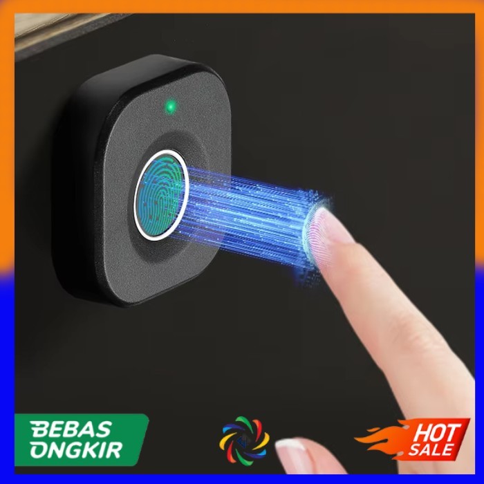 

Kunci Lemari Sidik Jari Fingerprint Smart Lock Drawer 10 Data