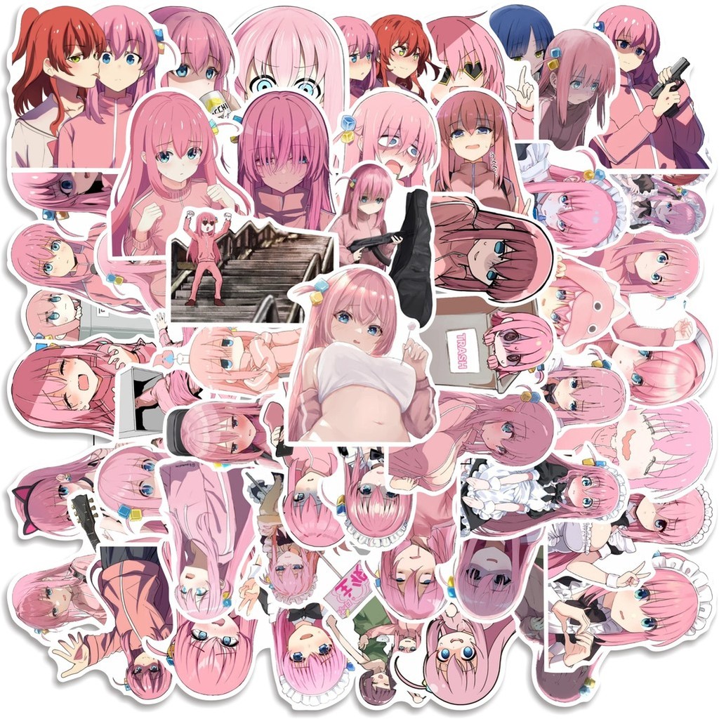 

COD 50 Pcs Stiker BOCCHI CHAN Lucu Anti Air Untuk Dekorasi Notebook Sepeda Skateboard Handphone