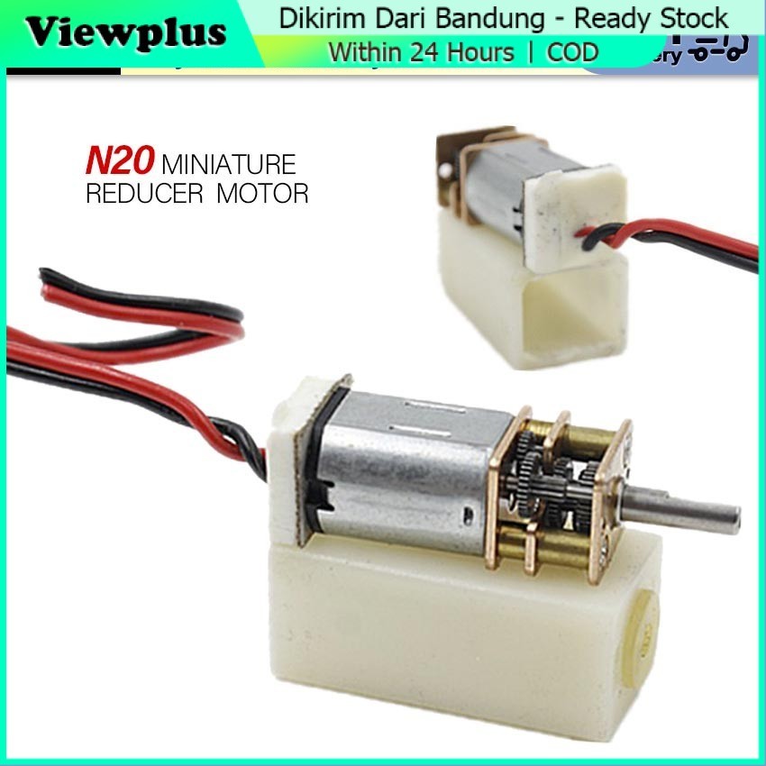 Terlaris Motor DC N20 Gearbox Speed Reduction dengan Case / GA12-N20 N20 DC MOTOR HIGH TORQUE METAL