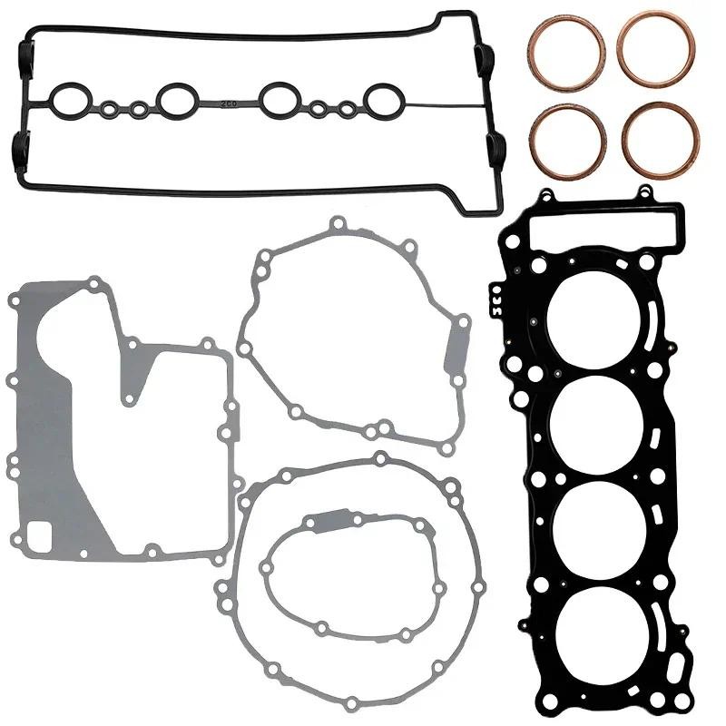 Motorcycle Engine Cylinder Head Crankcase Cover Gasket Kits Set for Yamaha R6 YZFR6 YZF-R6 2006-2024