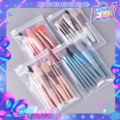 Kuas Set Make Up 8pcs Set Mini Travel Make Up Brush brush eye