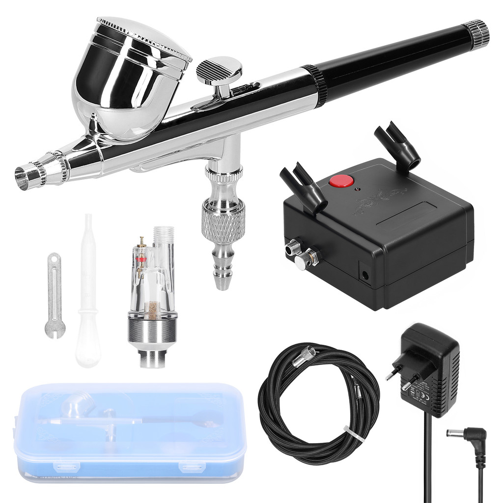 

Professional 0.3mm Airbrush Air Compressor Kit 20-35PSI Airbrush Pen Air Pump Set for Model Making DIY Art Painting Spray Gun