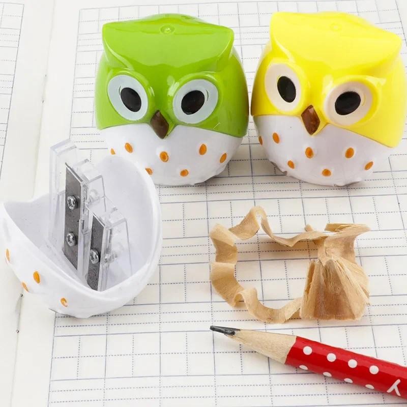 

School Supplies Pencil Sharpener Kawaii Owl Pencil Sharpener Cutter Knife Promotional Gift Stationery School Supplies Stationery