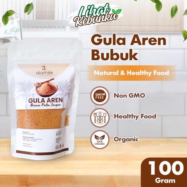 

ALAMEE Gula Aren Bubuk Palm Sugar Organic Asli Organik Semut Powder Natural Pure 100gr LIHAT KEBUNKU