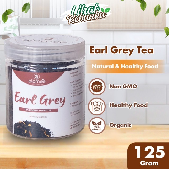 

ALAMEE Earl Grey Tea Teh Daun Kering Tradisional Alami Organik Dried Leaf 125 gram LIHAT KEBUNKU