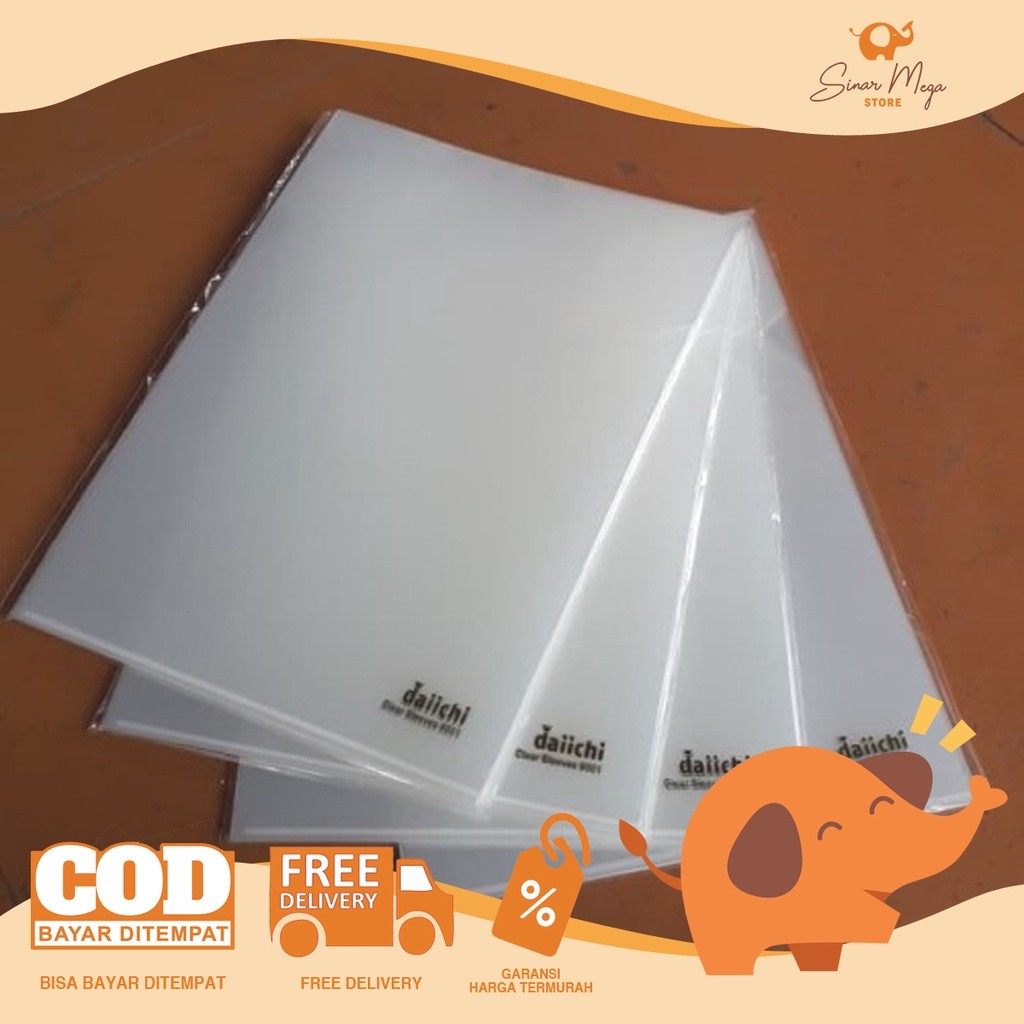 

Daiichi Clear Sleeve F4 / Daiichi Folder Map L F4 Clear Transparant