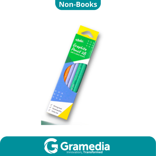 

[Gramedia Cijantung] ESTUDEE GRAPHITE PENCIL PASTEL ESP-6001 2B/12 BOX