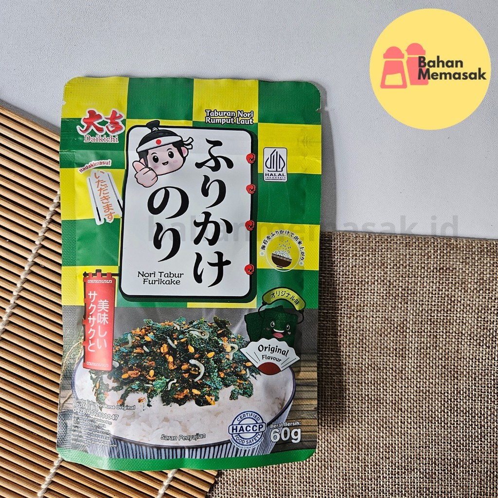 

Daikichi Nori Tabur Furikake Original 60 gr Halal Enak
