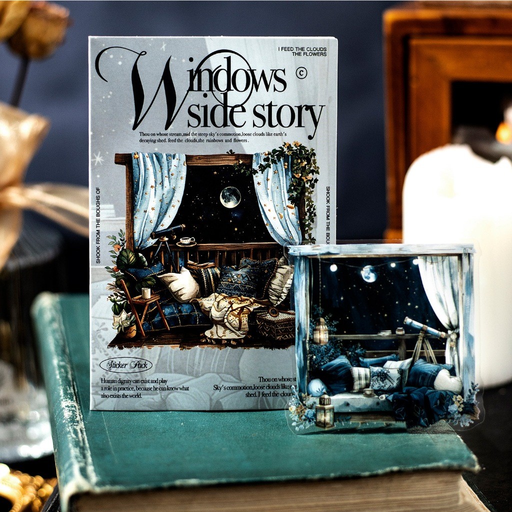 

[Gongjin] 20pcs Sticker Windows Side Story WSS Jendela Window Bedroom Kamar Kasur Night Malam