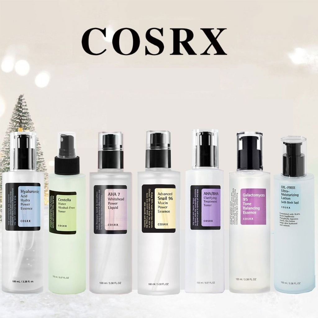 COSRX Advanced Snail Mucin 96 Skin Care 100ML / Centella Toner 150ML / AHA/BHA Toner / AHA 7 Anti Pe