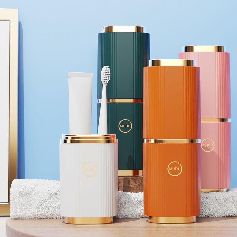 

1pc Home Travel Wash Mug, Mouthwash Cup, Tooth Bucket, Toothbrush, Toothpaste Storage Box, Toothbrush Case, Portable