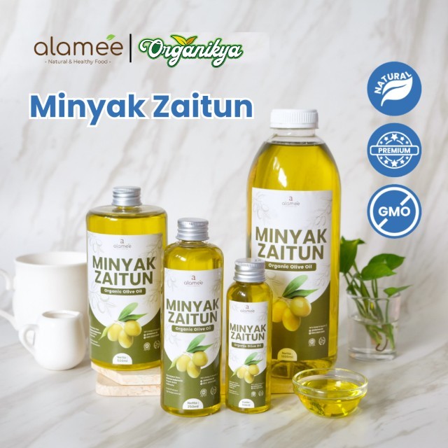 

ALAMEE Minyak Zaitun Untuk Diminum Olive Oil Extra Virgin Organic Organik Murni Asli Masak EVOO organikya