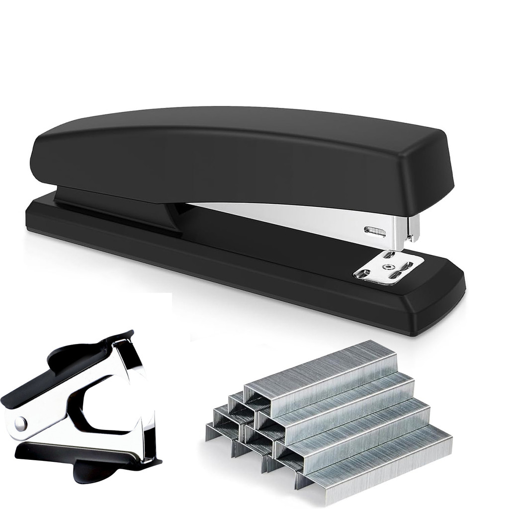 

Stapler, Staplers For Desk, Stapler For Classroom, Office Stapler, With 1 Pcs Stapler Remover Puller, 1000 Pcs Staples 24/6mm.