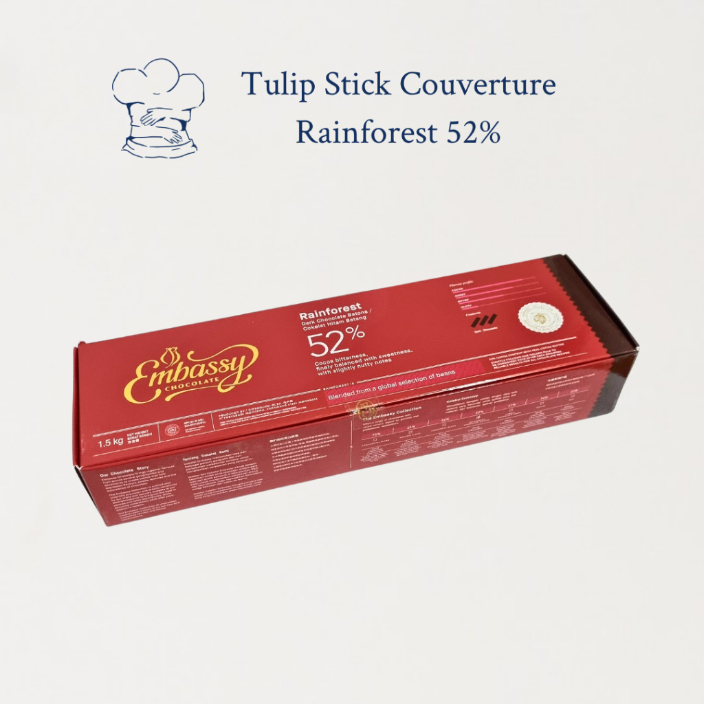 

Tulip Stick Batons 52%/Embassy/Coklat Stik Couverture/Coklat Stik 52% (250gr dan 1,5kg)