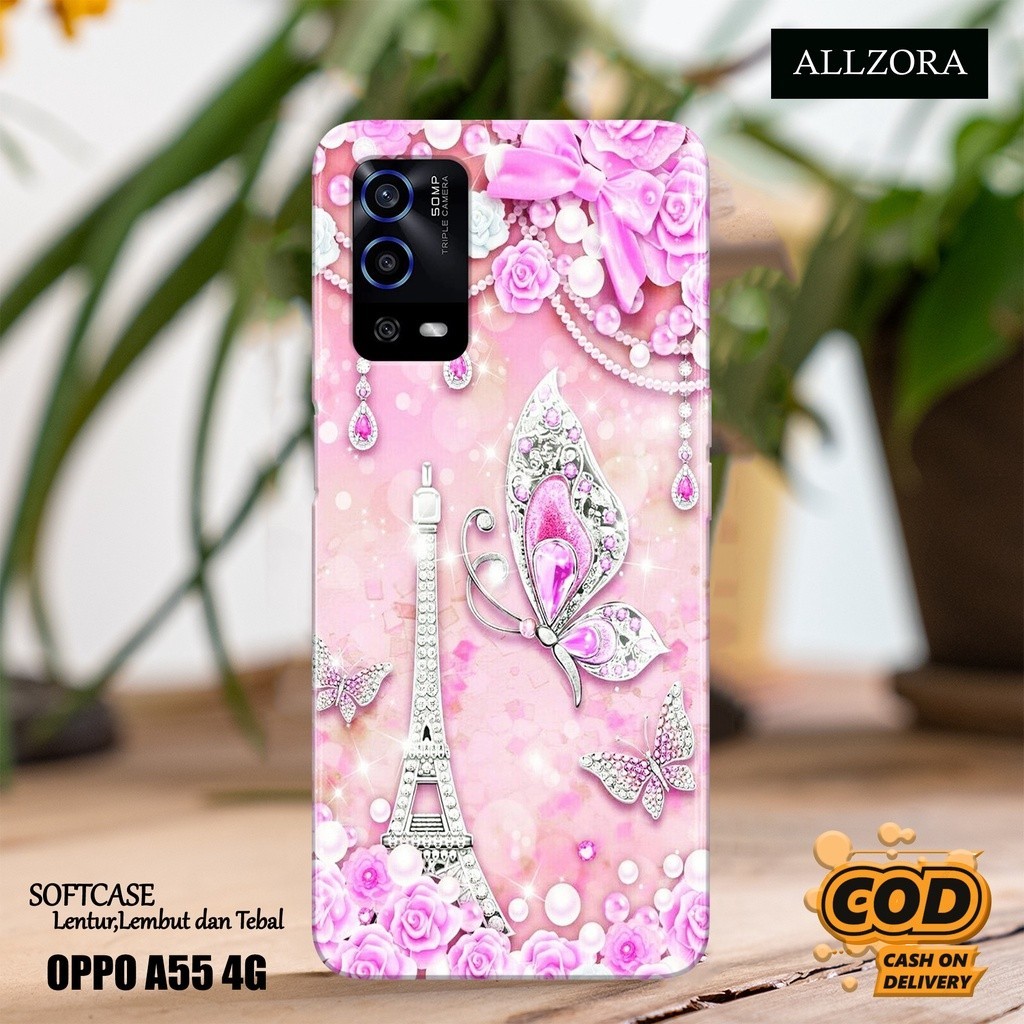 Case Oppo A55 4G Terbaru - Fashion Case PARIS - Casing Hp Oppo A55 4G Terbaru - Softcase Hp Oppo A55
