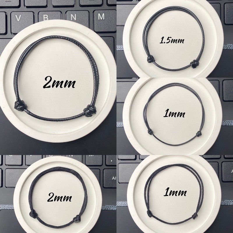 TERMURAHRR_ACCECORIS||Gelang polos hitam | Gelang item | Gelang tali hitam | Gelang polos tali korea