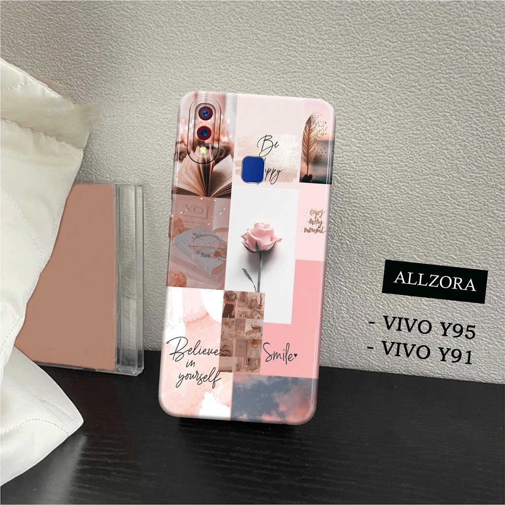 ALLZORA - Case Vivo Y91 / Vivo Y95 Terbaru - Fashion Case AESTHETIC - Softcase Pro Camera - Kesing H