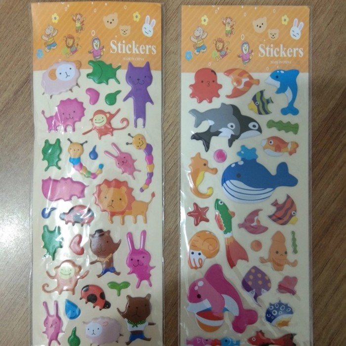 

STICKER ANIMALS - STICKER BINATANG TIMBUL