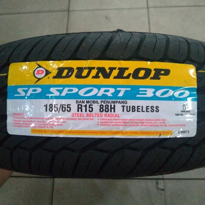 Dunlop SP Sport 300 185 65 R15 88H Ban Untuk Mobil Oem Honda Mobilio Ertiga