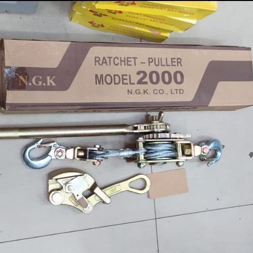 Ratchet puller 2 Ton NGK / Tracktang + Kodokan Wire grip ratchet / Ratchet puller