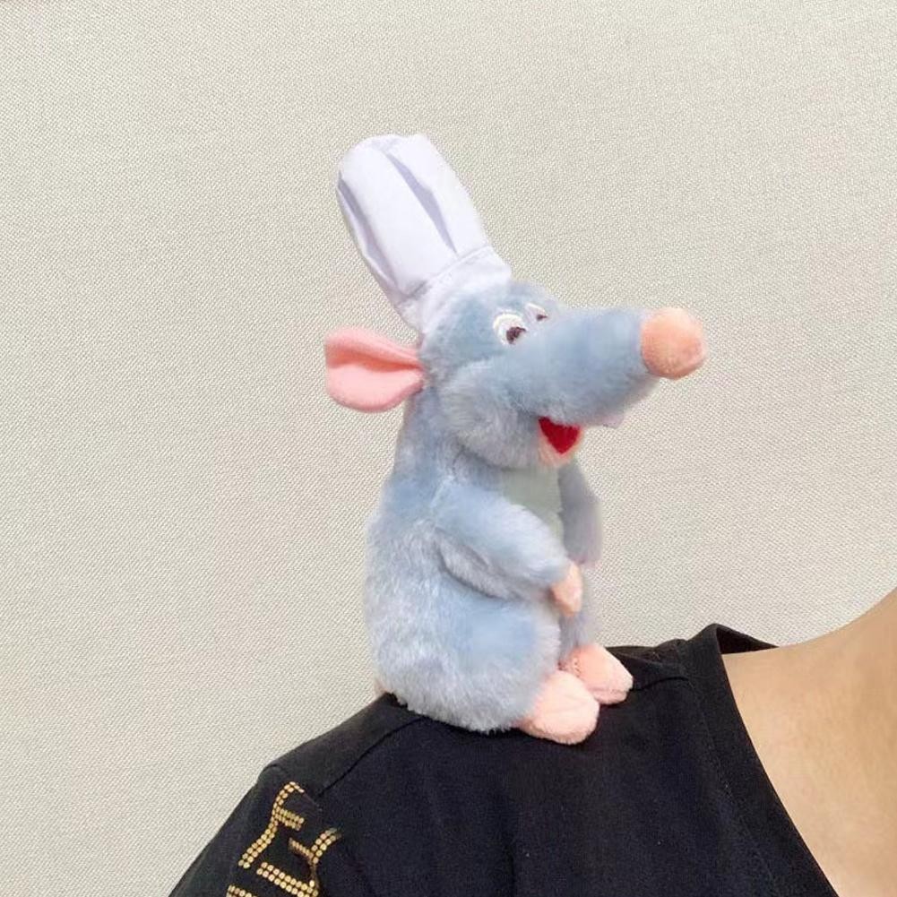 Ratatouille Chef Remy Magnetic Shoulder Stuffed Plush Toy cartoon Anime Ratatouille Plush Doll With 