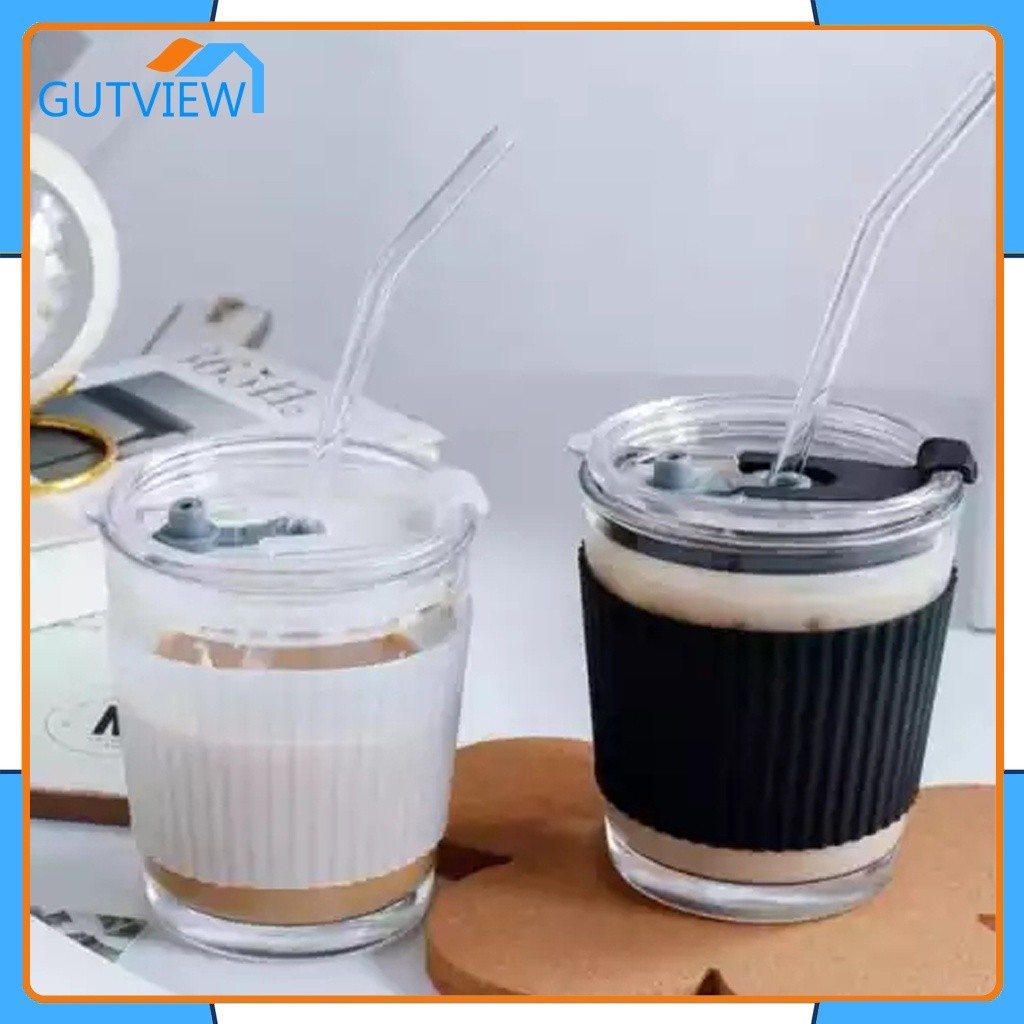 [COD]Tumbler Kopi & Teh Transparan Cangkir Kopi Starbucks Estetis Botol Air Kopi Dan Teh Tempat Minu