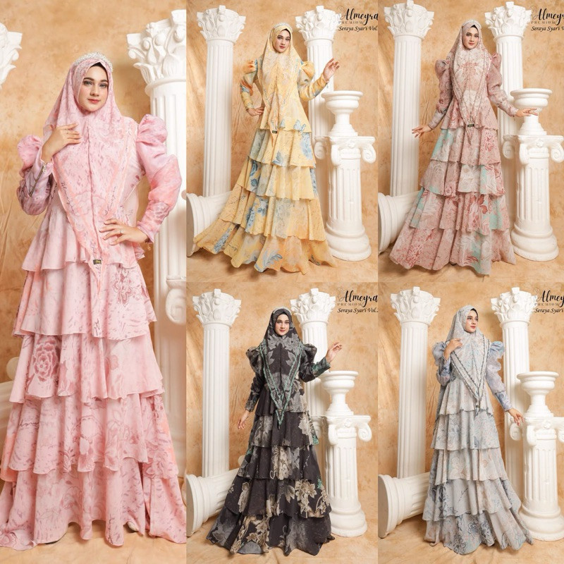 FLASH SALE SERAYA SYARI VOL 2 by ALMEYRA PREMIUM GAMIS SYARI MEWAH TERBARU GAMIS MER SYARI GAMIS MEW