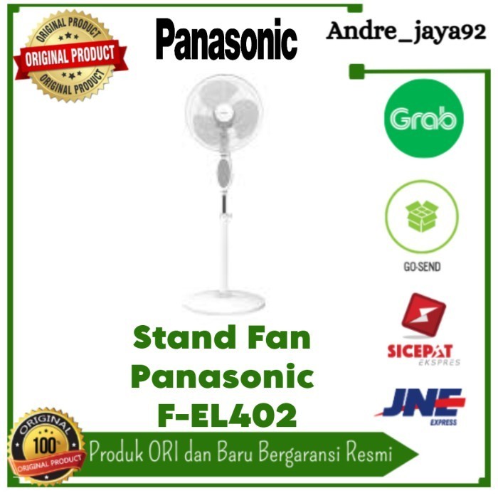 Kipas Angin Berdiri Panasonic F-EL402 Putih 16 Inci - Hemat Energi dan Desain Modern