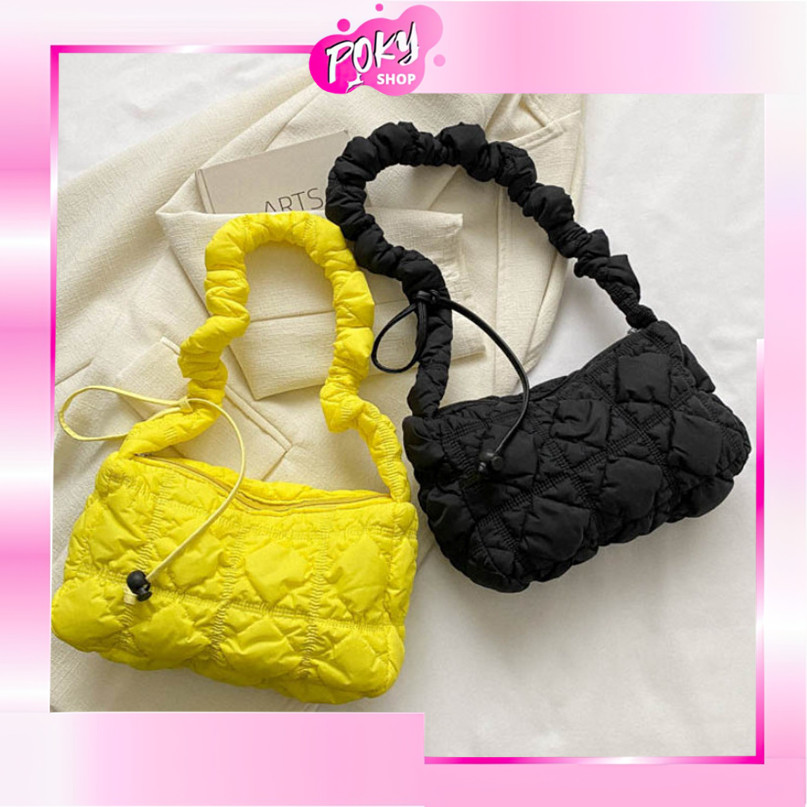 POKY - T6153 Puffy Sling Bag / Shoulder Bag Puffy / Tas Selempang Puffy Adjustable / Aesthetic Adjus