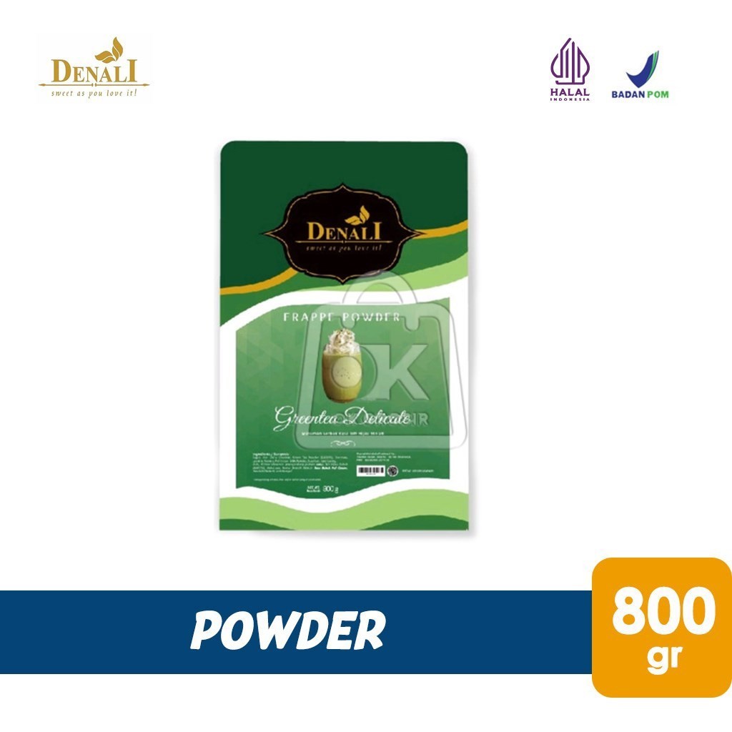 

DENALI Green Tea Delicate Minuman Bubuk Frappe Powder (800 gr)