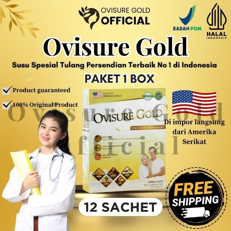 

OVISURE GOLD SUSU OBAT VITAMIN TULANG DAN SENDI SYARAF KEJEPIT KERAM ORIGINAL USA