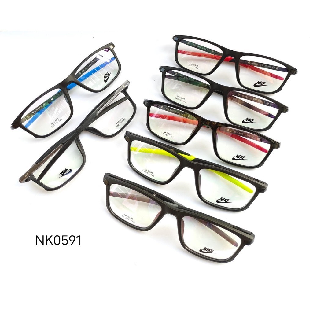 kacamata frame fashion pria nike 0591 sper quality kaca mata lensa minus anti radiasi photocromic bl