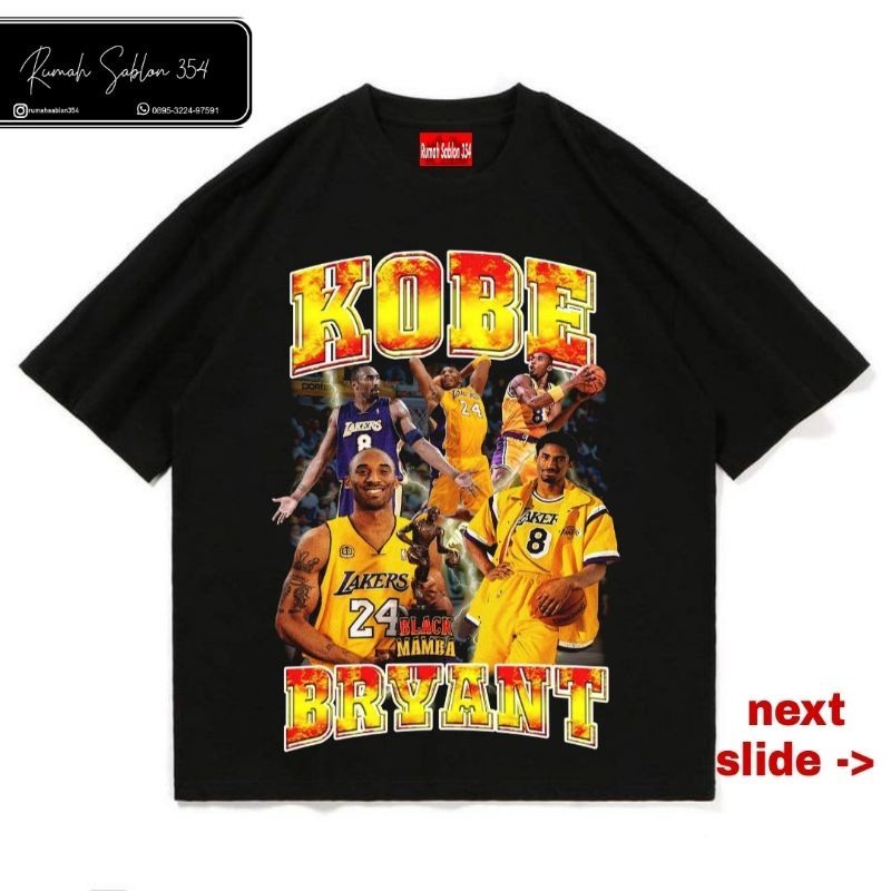 T-SHIRT | OVERSIZE | BOOTLEG | KOBE BRYANT | KAOS KOBE BRYANT | BAJU VINTAGE | BILLIONSTARS