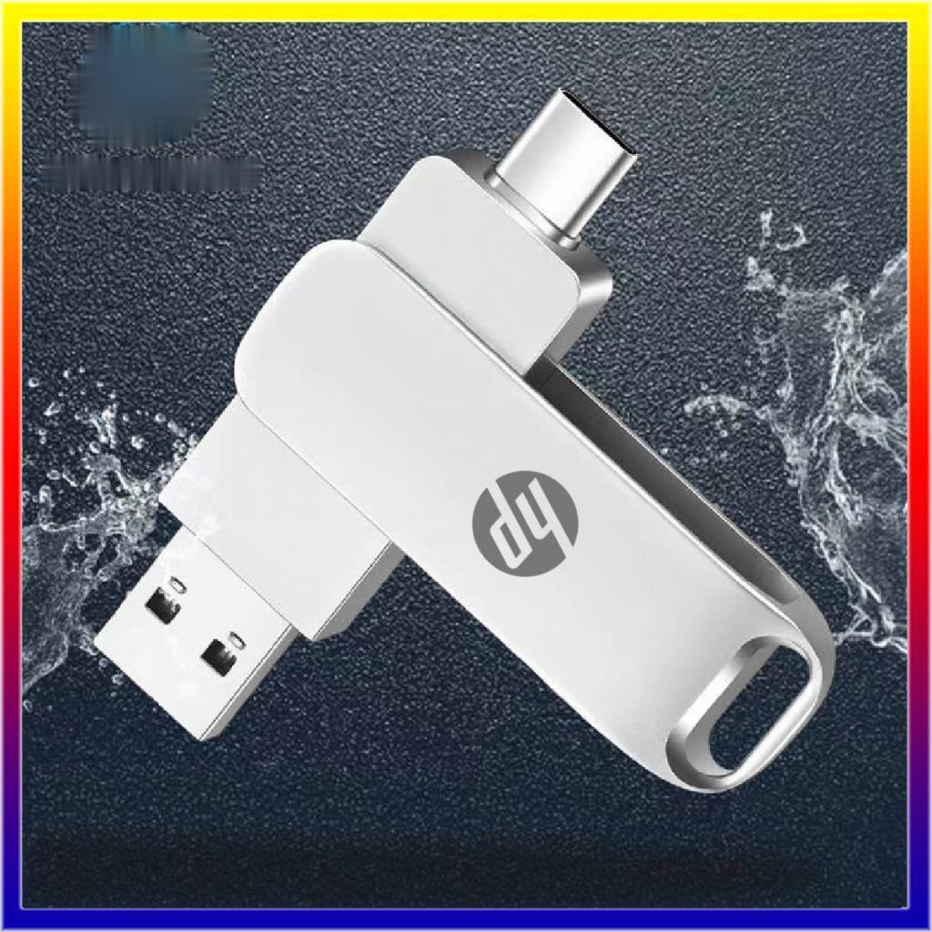 2TB Hp 2 in 1 genuine OTG flash drive metal type-c Micro USB for laptop flash disk