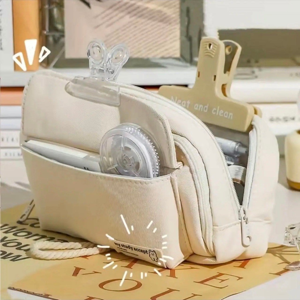 

Large Capacity Kawaii Pensil Kapasitas Besar Pensil Tas Kantong Dudukan Kotak untuk Anak Perempuan