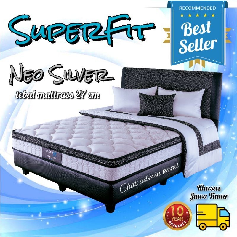 Kasur Spring Bed Comforta Superfit - NEO SILVER