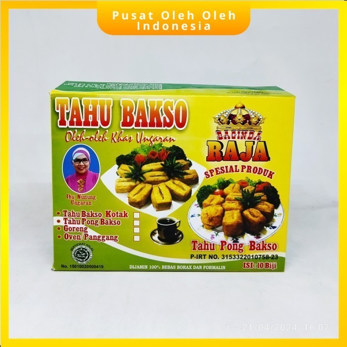 Tahu Bakso Semarang Pong Baxo Sapi Merk Baginda Radja Ibu Nunung Khas Ungaran Frozen Siap Goreng