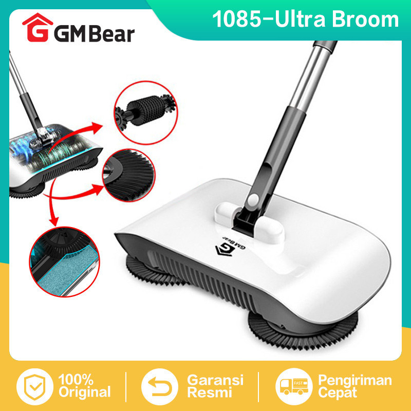 GM Bear Sapu Lantai Otomatis 1085 - Ultra Broom Sapu Dorong Pembersih Lantai