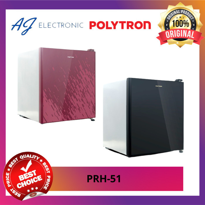 KULKAS POLYTRON PRH-51 / PRH51 , KULKAS MINI 50 LITER