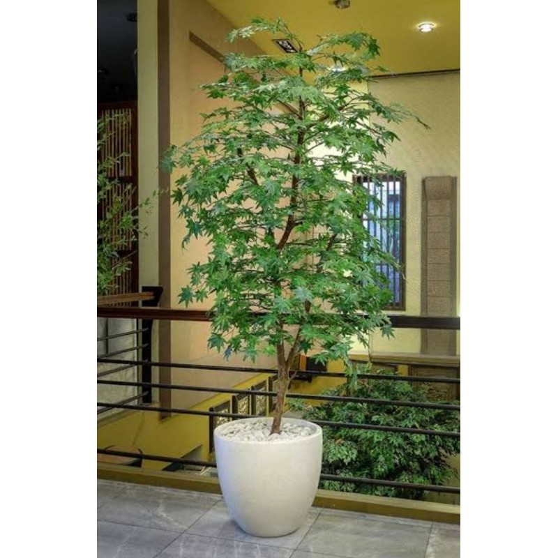 Pohon palsu artificial daun bintang pohon maple tinggi 2 meter