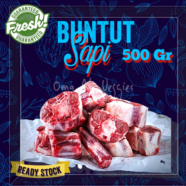 

BUNTUT SAPI LOKAL SEGAR 500 Gr / FRESH OXTAIL 500 gr TIDAK BEKU