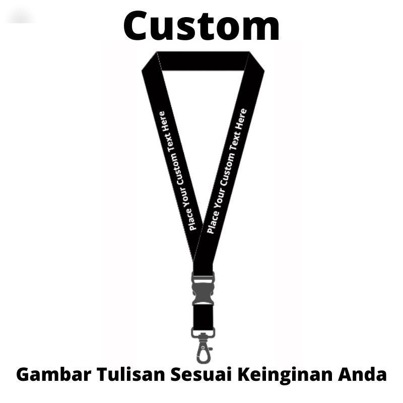 

Aksesoris Custom Lanyard / Lanyard Custom / Tali ID Cardd Tali Gantungan HP POD Custom