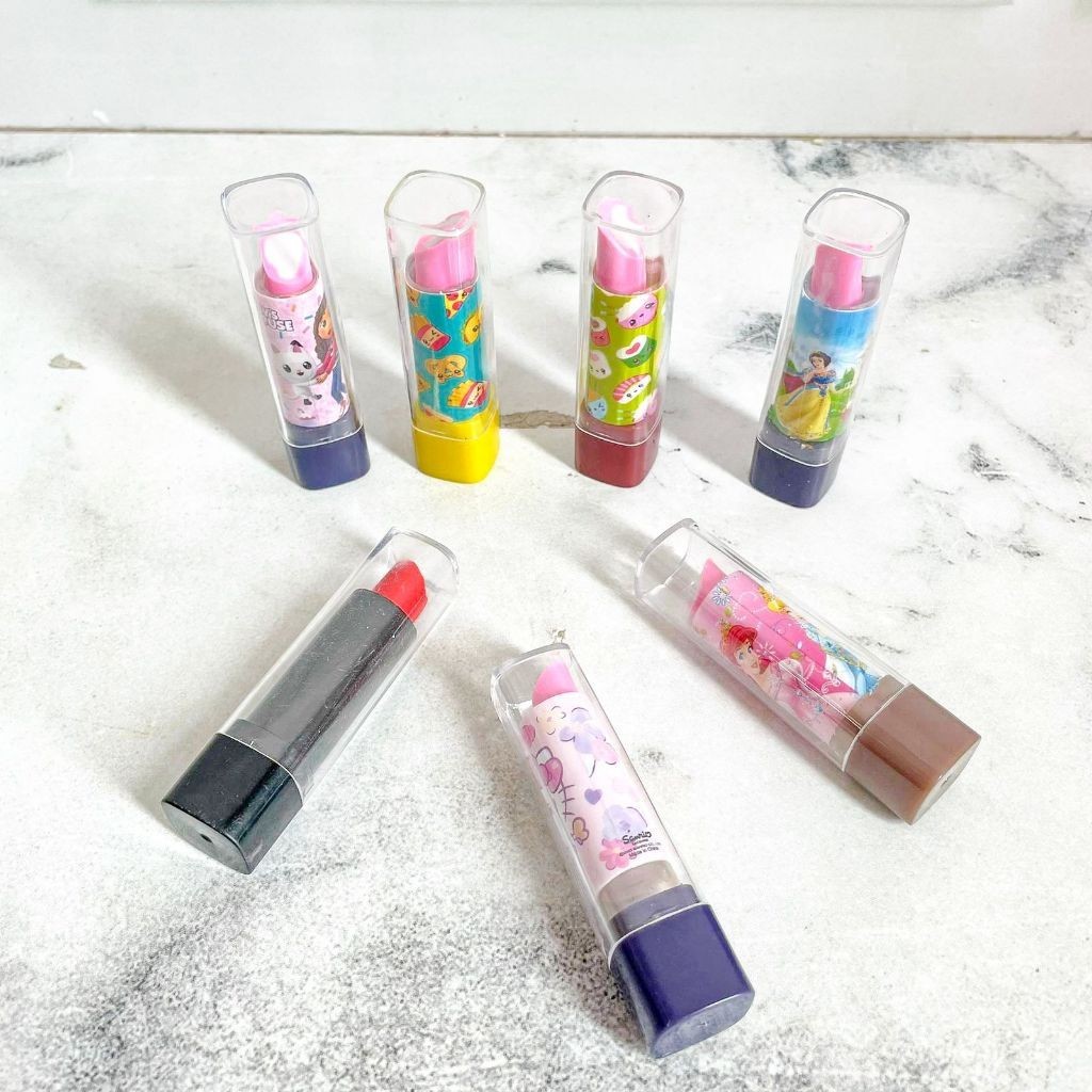 

PENGHAPUS KARET STIP HAPUSAN KARAKTER KARTUN SANRIO MODEL LIPSTICK MAKE UP LUCU UNIK READY COD TERMURAH