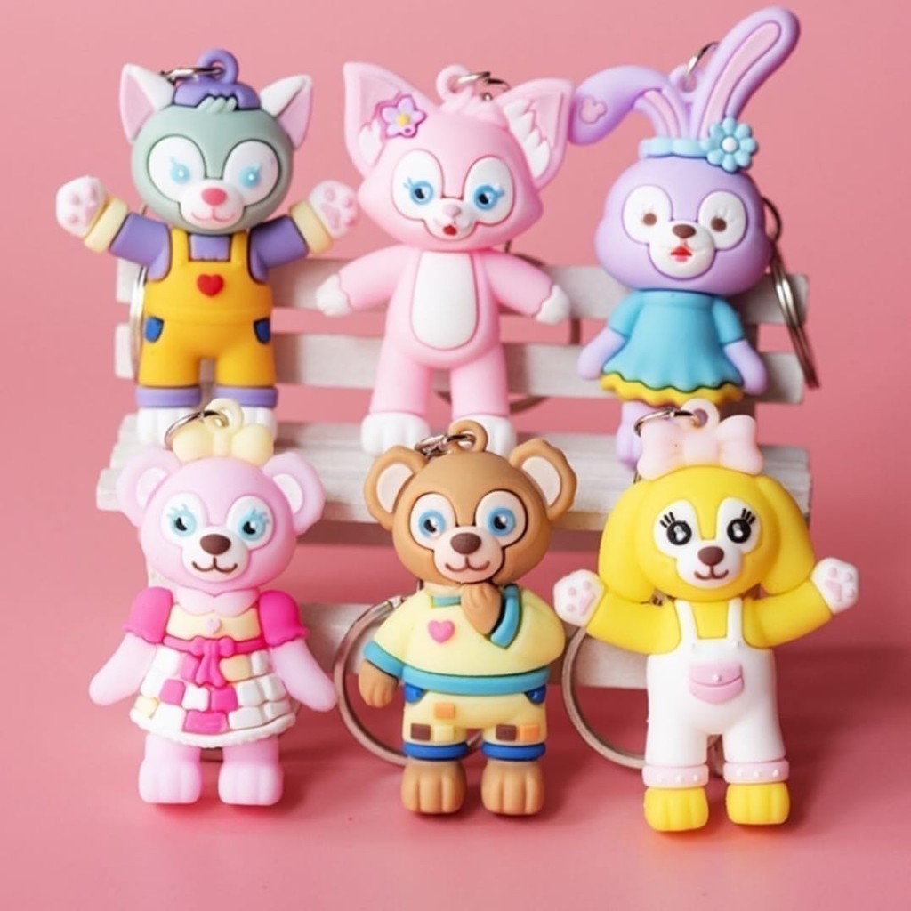 Gantungan Kunci Karakter Tanpa Strap Kelinci Beruang Ganci Tas Motor Rabbit Keychain Linabell Stella