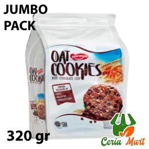 

Biskuit Oat Cookies 320 gr Jumbo Pack with Chocolate Chip