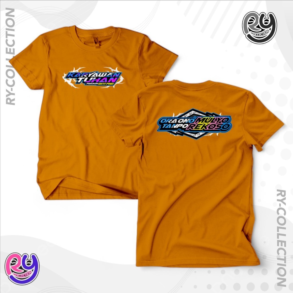 RY- KAOS KARYAWAN TUHAN (ORA ANA MULYO TANPA REKOSO) CREWNECK UNISEX PRIA WANITA