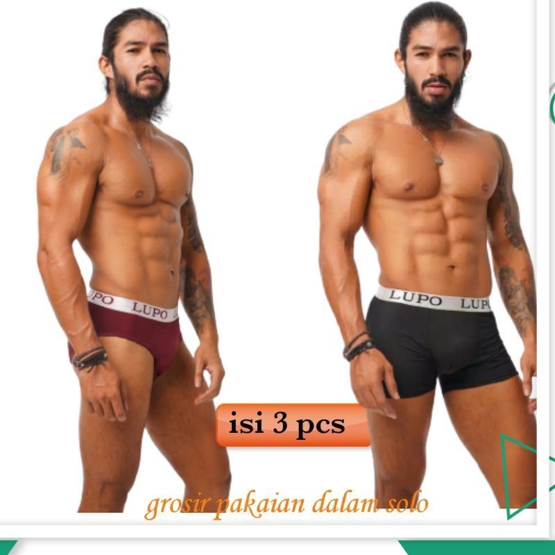 CD LUPO BRIEF BOXER CELANA DALAM PRIA BOXER LUPO