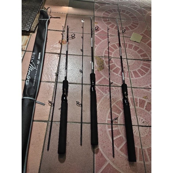 Joran pancing maguro black montera ukuran 150cm 165cm 180cm carbon