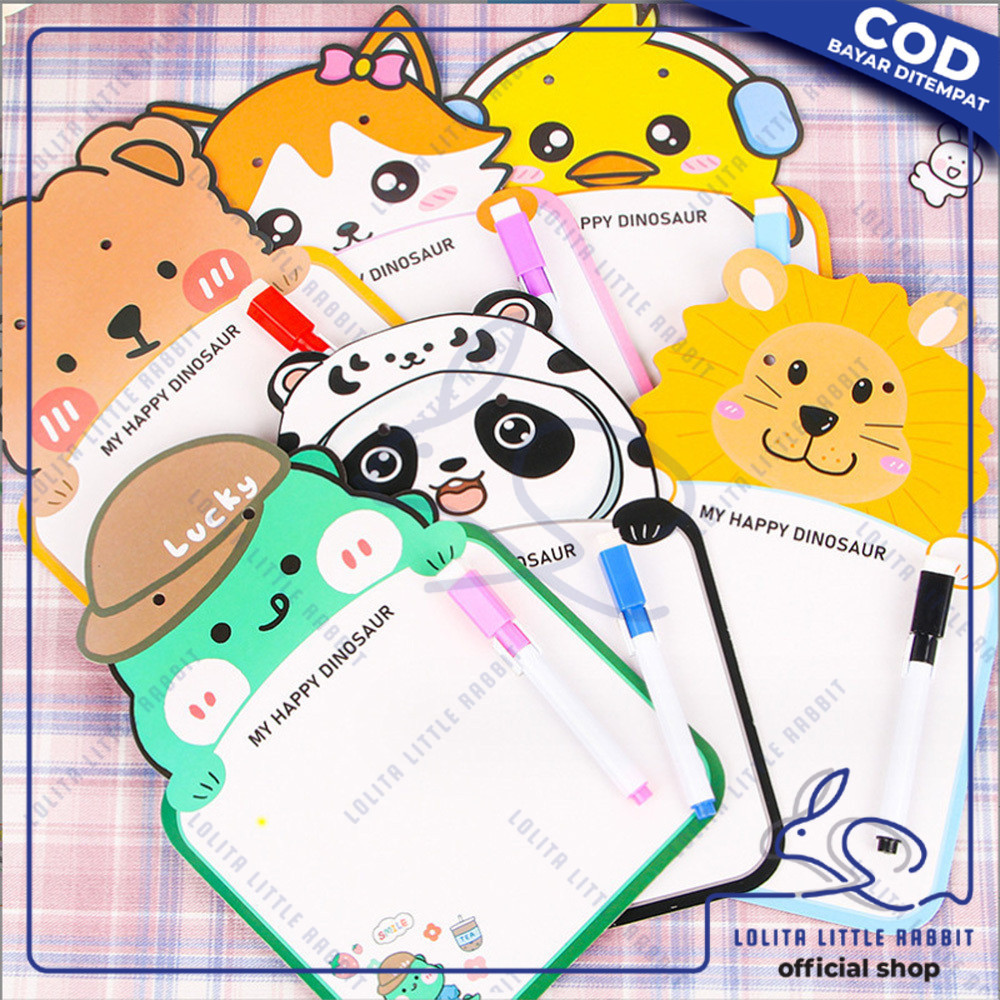 

LOLITA Mainan Edukasi Papan Tulis Mini Anak Karakter Lucu Free Spidol Bisa Dihapus dengan Tali Gantung / Mini Board Toy Papan Tulis Anak Karakter M353