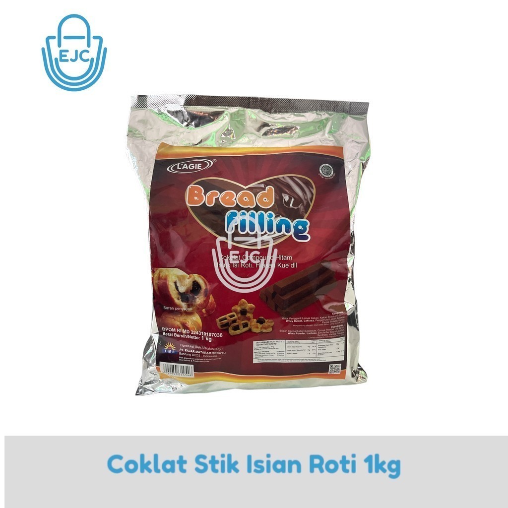 

[EJC] Lagie Bread Filling Coklat Stik Isian Roti Hiasan Kue 1kg